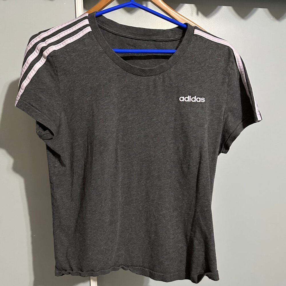 M adidas grey workout top